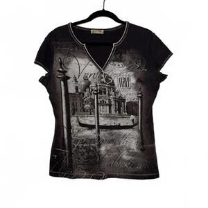 Y2K Fashion Black European Soft Grunge T-Shirt